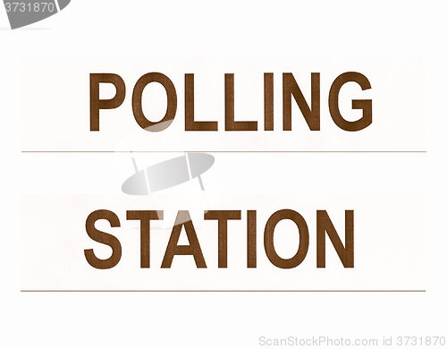 Image of  Polling station vintage