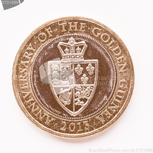 Image of  UK 2 Pounds coin vintage