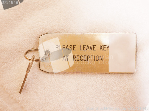 Image of  Hotel room key vintage