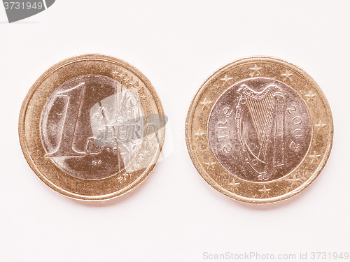 Image of  Irish 1 Euro coin vintage