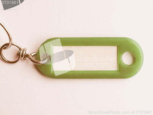 Image of  Green keyring vintage