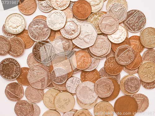 Image of  Pound coins vintage