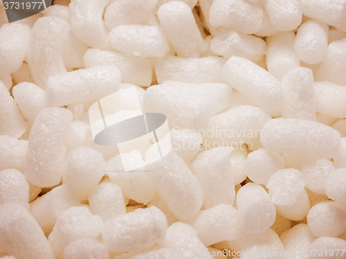 Image of Retro look White polystyrene beads background