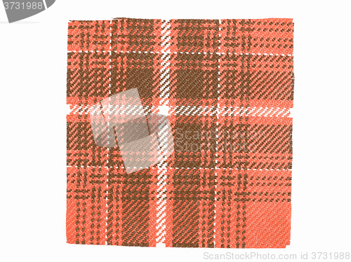 Image of  Tartan fabric sample vintage