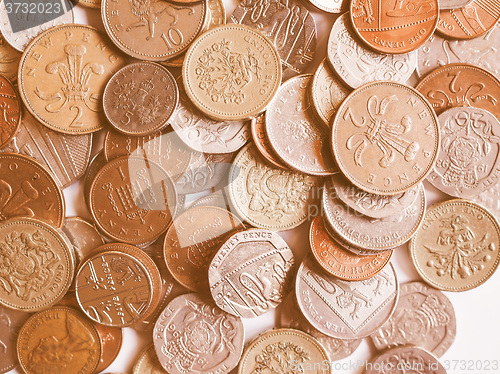 Image of  Pound coins vintage