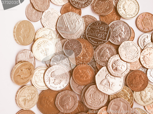 Image of  Pound coins vintage