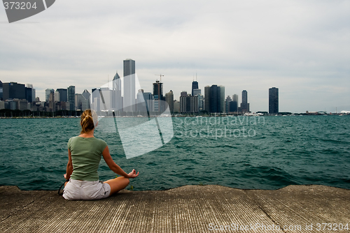 Image of Meditation by Lake Michigan