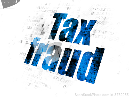 Image of Law concept: Tax Fraud on Digital background