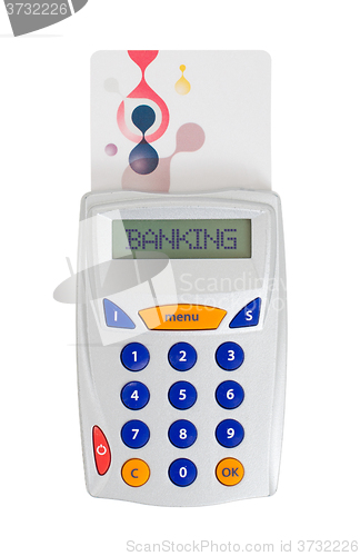 Image of Card reader for reading a bank card