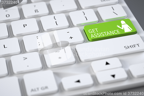 Image of keyboard get assistance