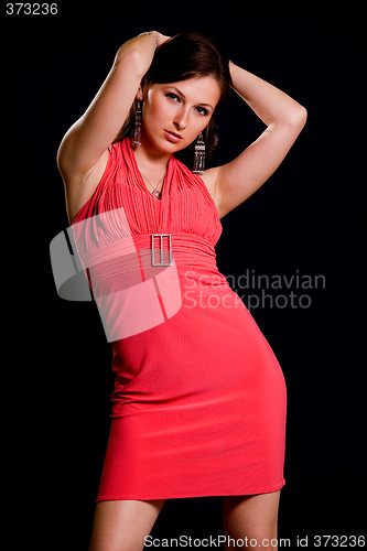 Image of Red dress