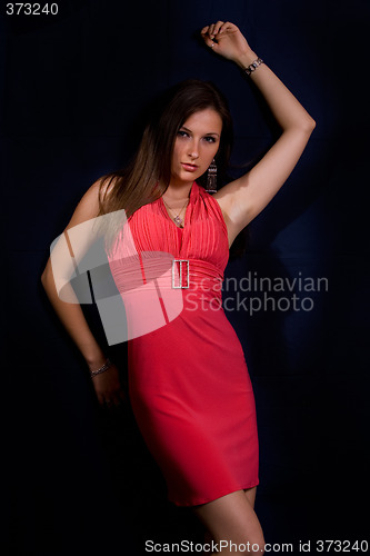 Image of Lady in red