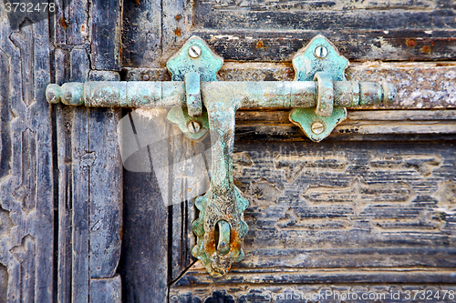 Image of door abstract  spain  closed   lanzarote 