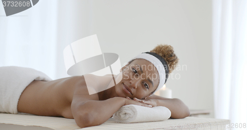 Image of Woman On Massage Table