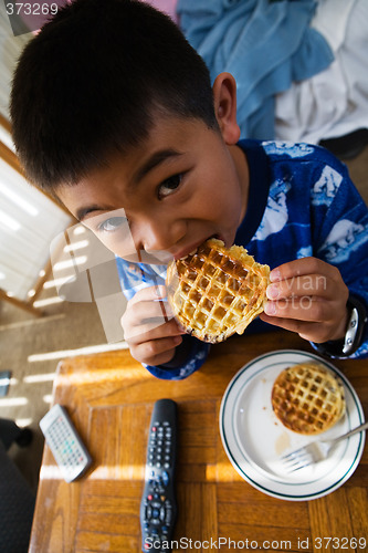 Image of Waffles for breakfast