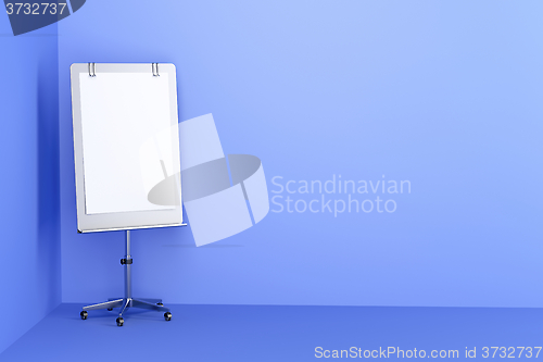 Image of Flip chart in blue room 