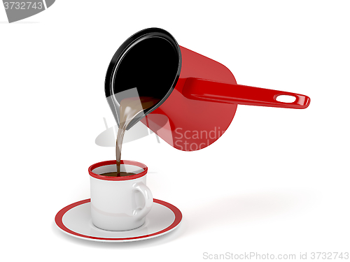 Image of Pouring coffee