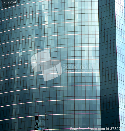 Image of asia bangkok  thailand of some blue   skyscraper  window    the 