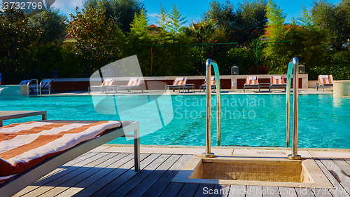 Image of public pool on a hot day