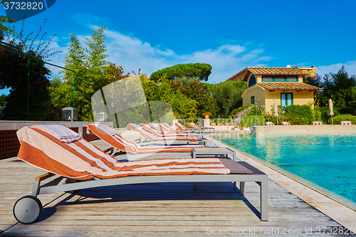 Image of public pool on a hot day