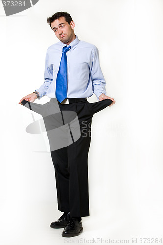 Image of Broke business man