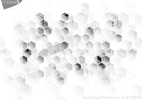 Image of Abstract light grey tech background