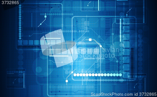 Image of Blue abstract technology background