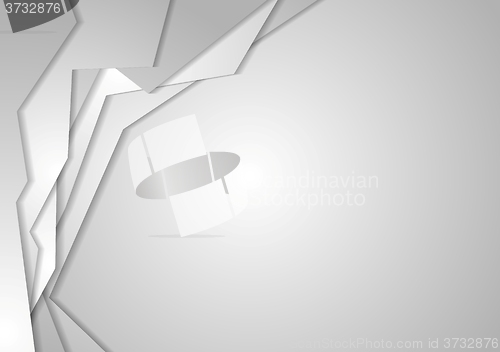 Image of Grey geometric corporate background