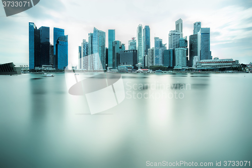 Image of Backlit city skyline