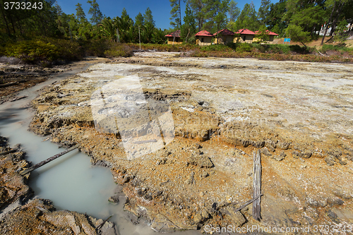 Image of sulphurous lakes near Manado, Indonesia 