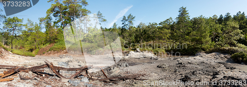 Image of sulphurous lakes near Manado, Indonesia 