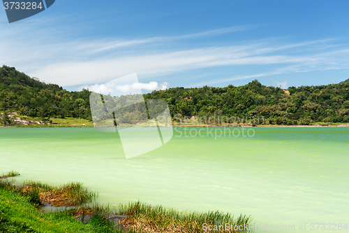 Image of sulphurous lake - Danau Linow