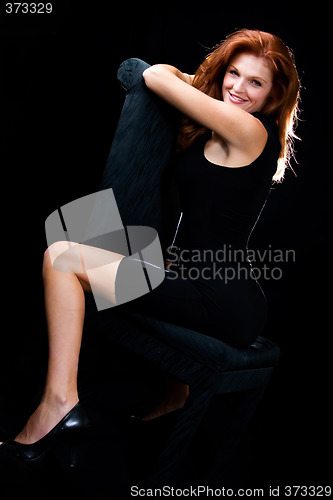 Image of Beautiful red hair woman