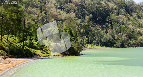 Image of sulphurous lake - Danau Linow