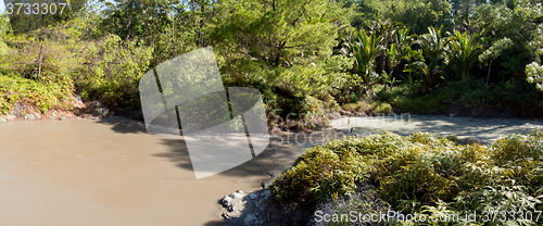 Image of sulphurous lakes near Manado, Indonesia 