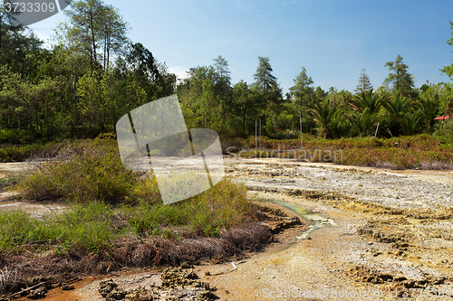 Image of sulphurous lakes near Manado, Indonesia 