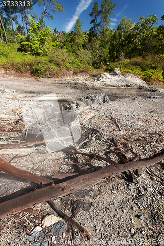 Image of sulphurous lakes near Manado, Indonesia 