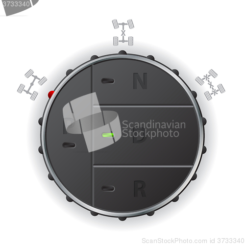 Image of Automatic transmission control panel