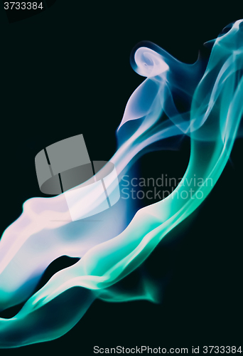 Image of Blue and turquoise smoke