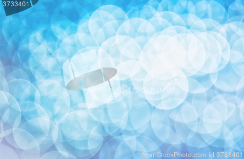 Image of The effect of light blue bokeh