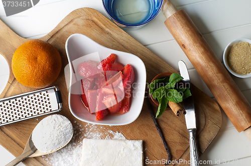 Image of Preparing Strawberry Pastry