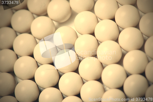 Image of white balls background, close up