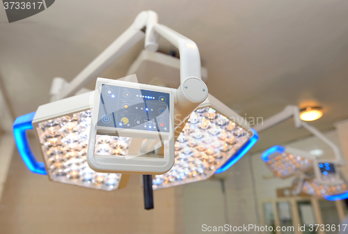 Image of Display of surgical lamps