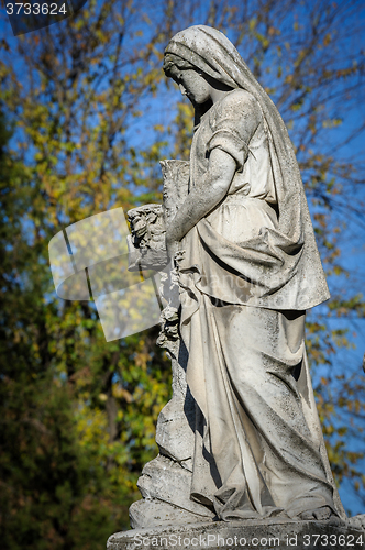 Image of Stone cemetery statue