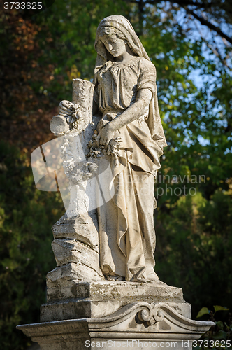 Image of Stone cemetery statue