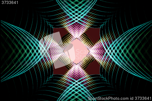 Image of Fractal image : beautiful pattern on a dark background.