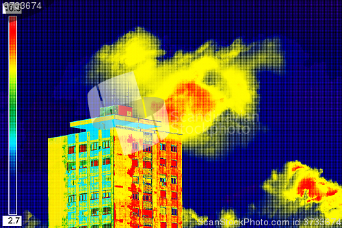 Image of Thermal image on Residential building