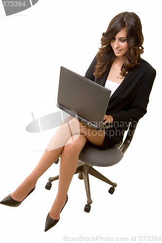 Image of Typing on laptop