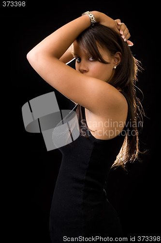 Image of Posing on black