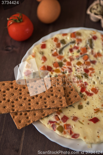 Image of baked omelette food